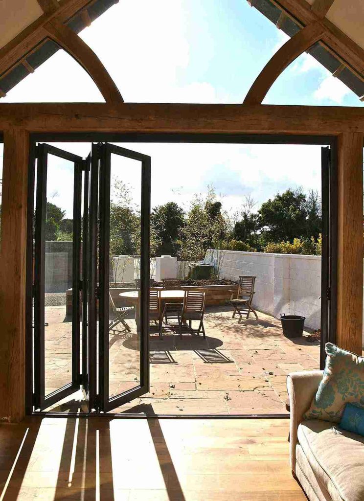 open bifold doors